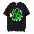 Original The Lucky Champs Are Here Basketball St Patricks Day Black Tshirts Jpg