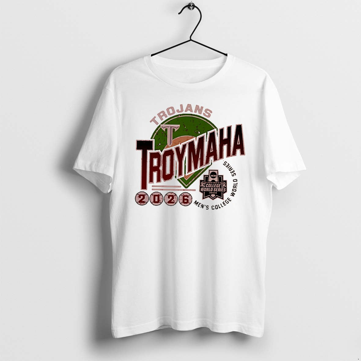 Original Troy Trojans Troymaha 2026 Mens College World Series Tee Tshirts Jpg