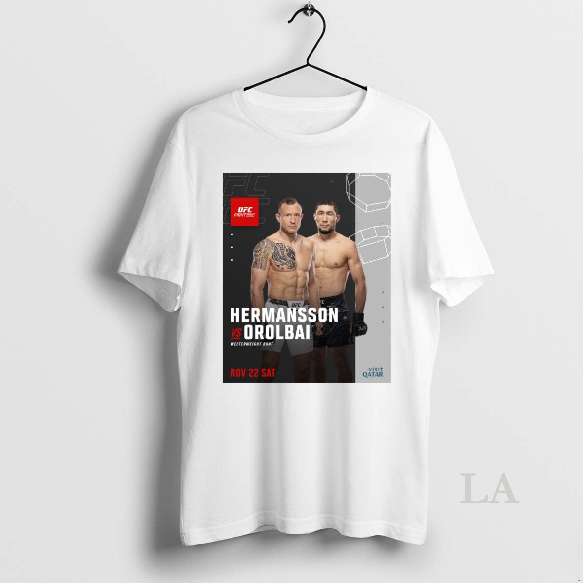 Original Ufc Fight Night Hermansson Vs Orolbai Welterweight Bout November 22 2025
