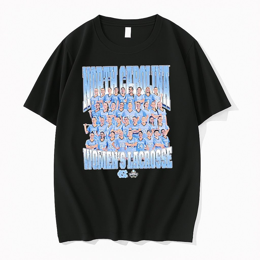 Original Unc Womens Lacrosse 2026 Ncaa Championship Team Collage Tshirts Jpg