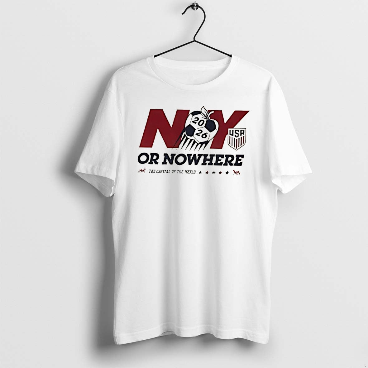 Original Us Soccer Knockout New York Or Nowhere Tee Tshirts Jpg