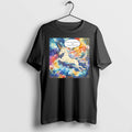 Original Unicorn Hold On Partner I Am Overstimulated Galaxy Space Fantasy Magic Tshirts