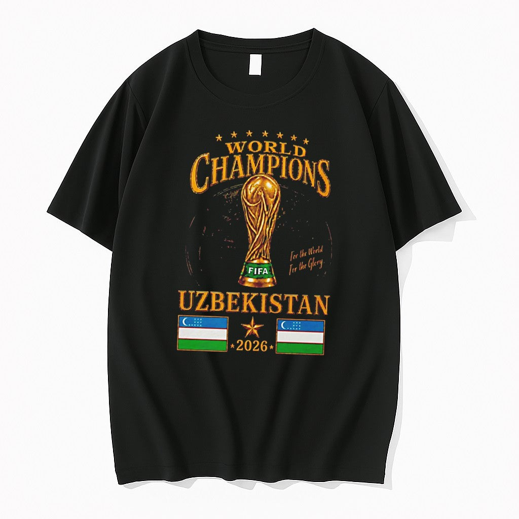 Original Uzbekistan 2026 World Champions For The World For The Glory Tee Tshirts