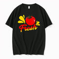 Original Vegetable Tomato Fresh Vegan Black Tshirts Jpg