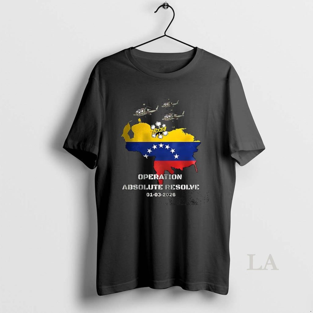 Original Venezuela 2026 Operation Absolute Resolve Map T-Shirts, Hoodie, Sweatshirt | CoreVibeTees.com
