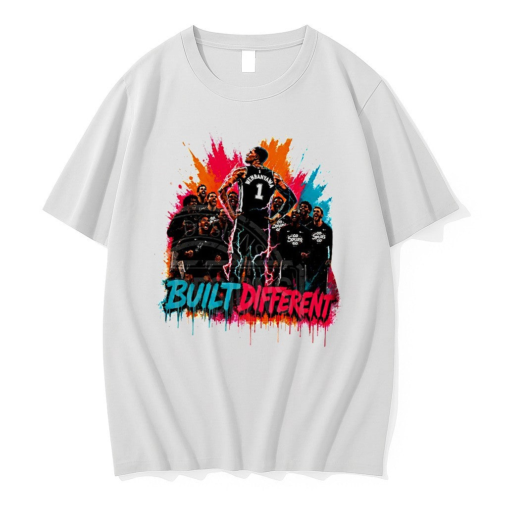 Original Victor Wembanyama 1 San Antonio Spurs Basketball Built Different 2026 Vintage Tshirts