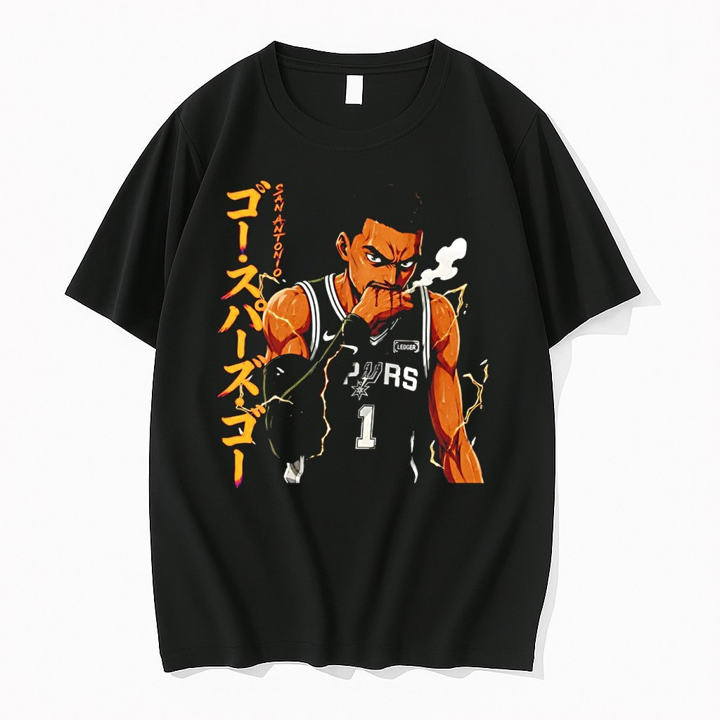 Original Victor Wembanyama Hand Biting Titan San Antonio Spurs Basketball Nba 2026 Vintage Tshirts