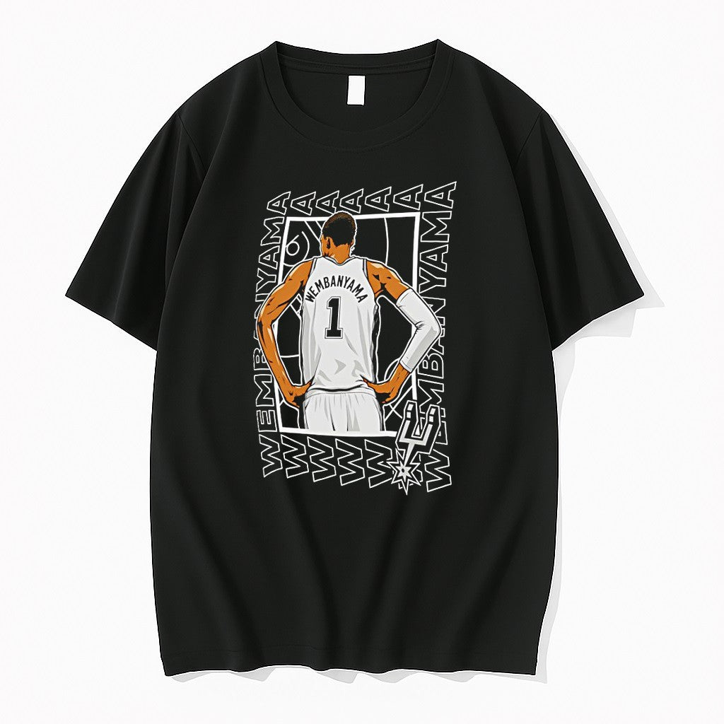 Original Victor Wembanyama San Antonio Spurs Wembanyama 1 Basketball Player Tshirts