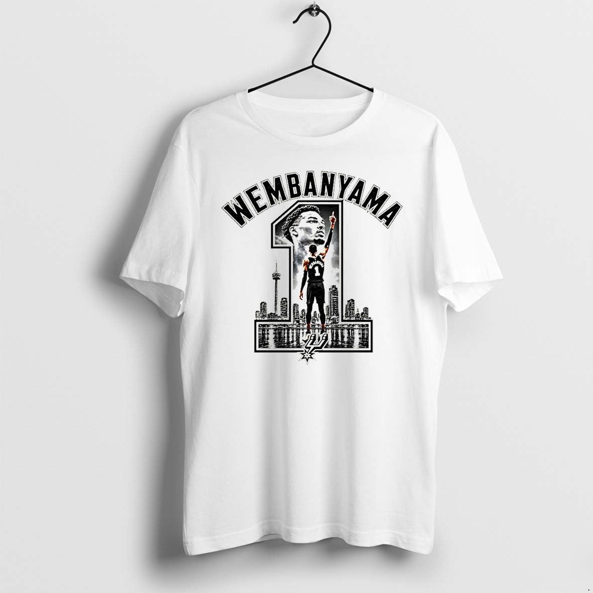 Original Victor Wembanyama San Antonio Spurs Basketball Player Wembanyama 1 Tshirts
