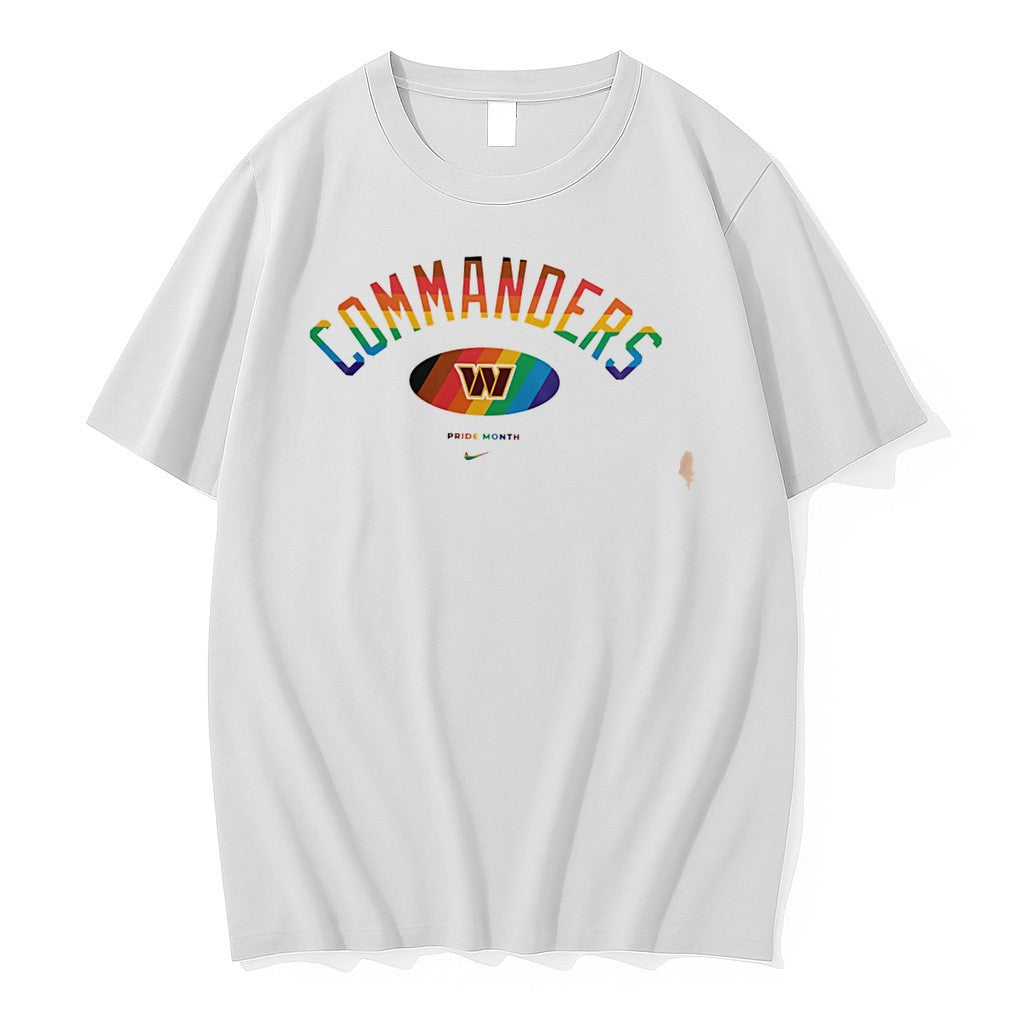 Original Washington Commanders Pride Month Rainbow Logo Tee Tshirts Jpg
