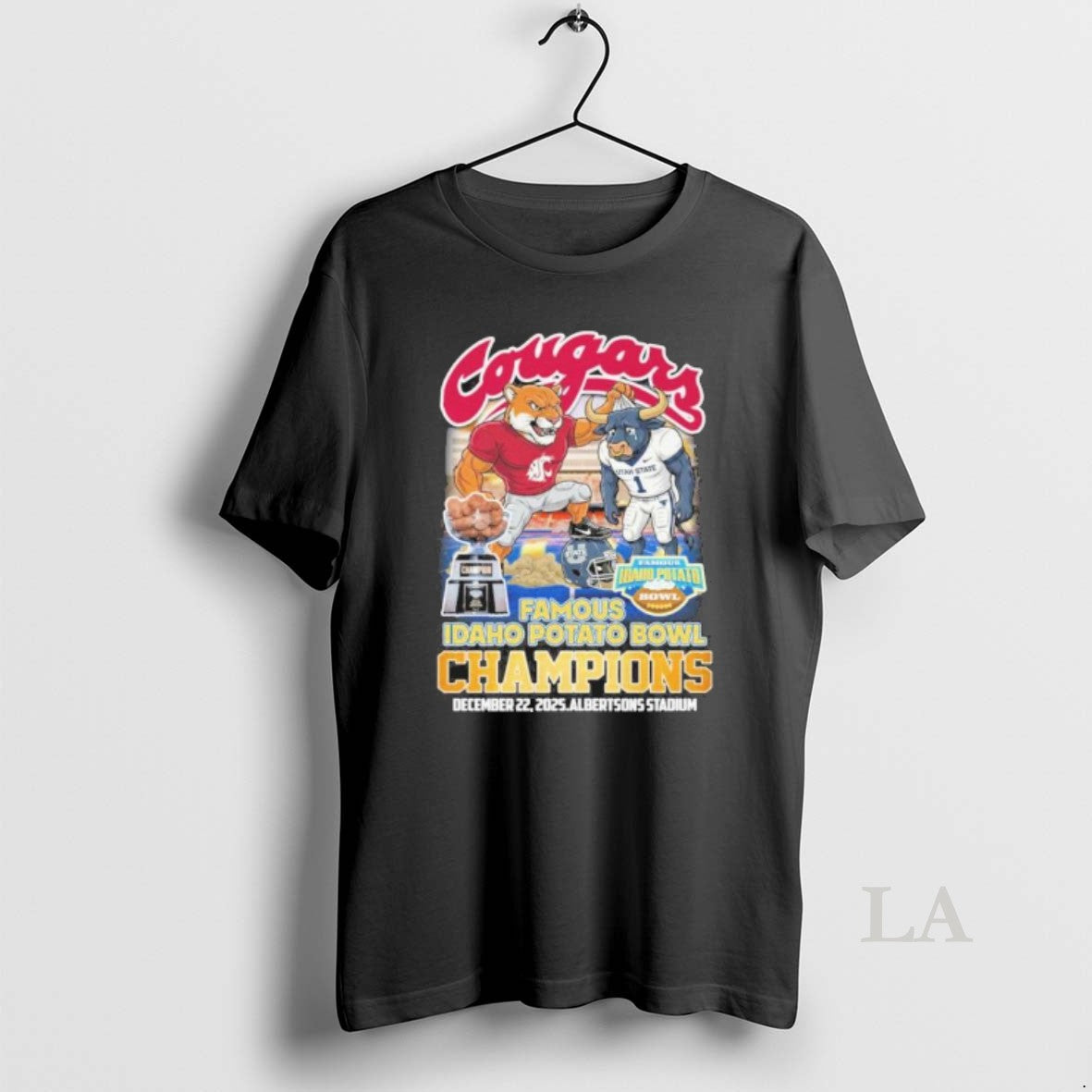 Original Washington State Cougars Mascot 2025 Idaho Potato Bowl Champions T-Shirts, Hoodie, Sweatshirt | CoreVibeTees.com