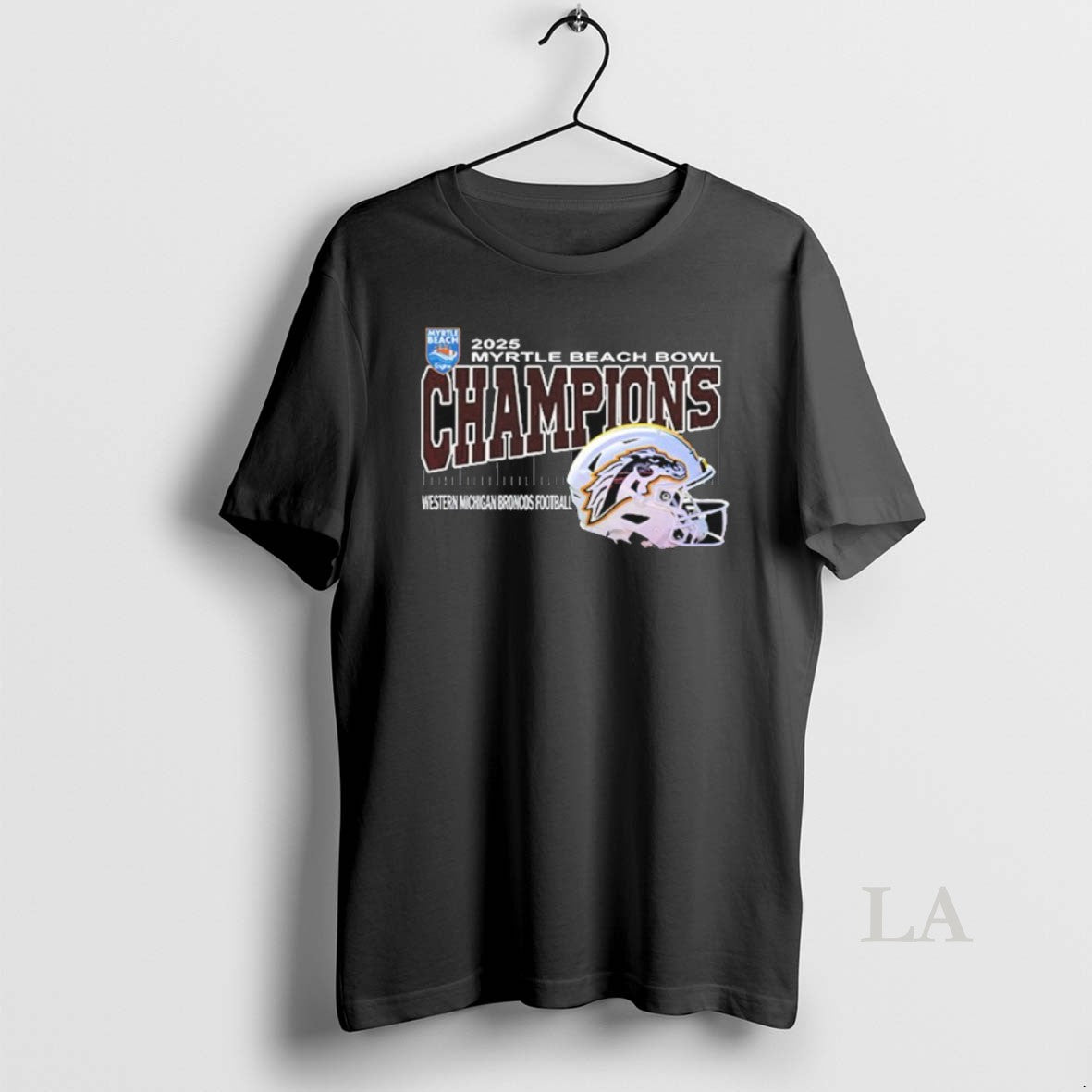 Original Western Michigan Broncos Are Myrtle Beach Bowl Champions Helmet At Brooks Stadium Conway South T-Shirts, Hoodie,...