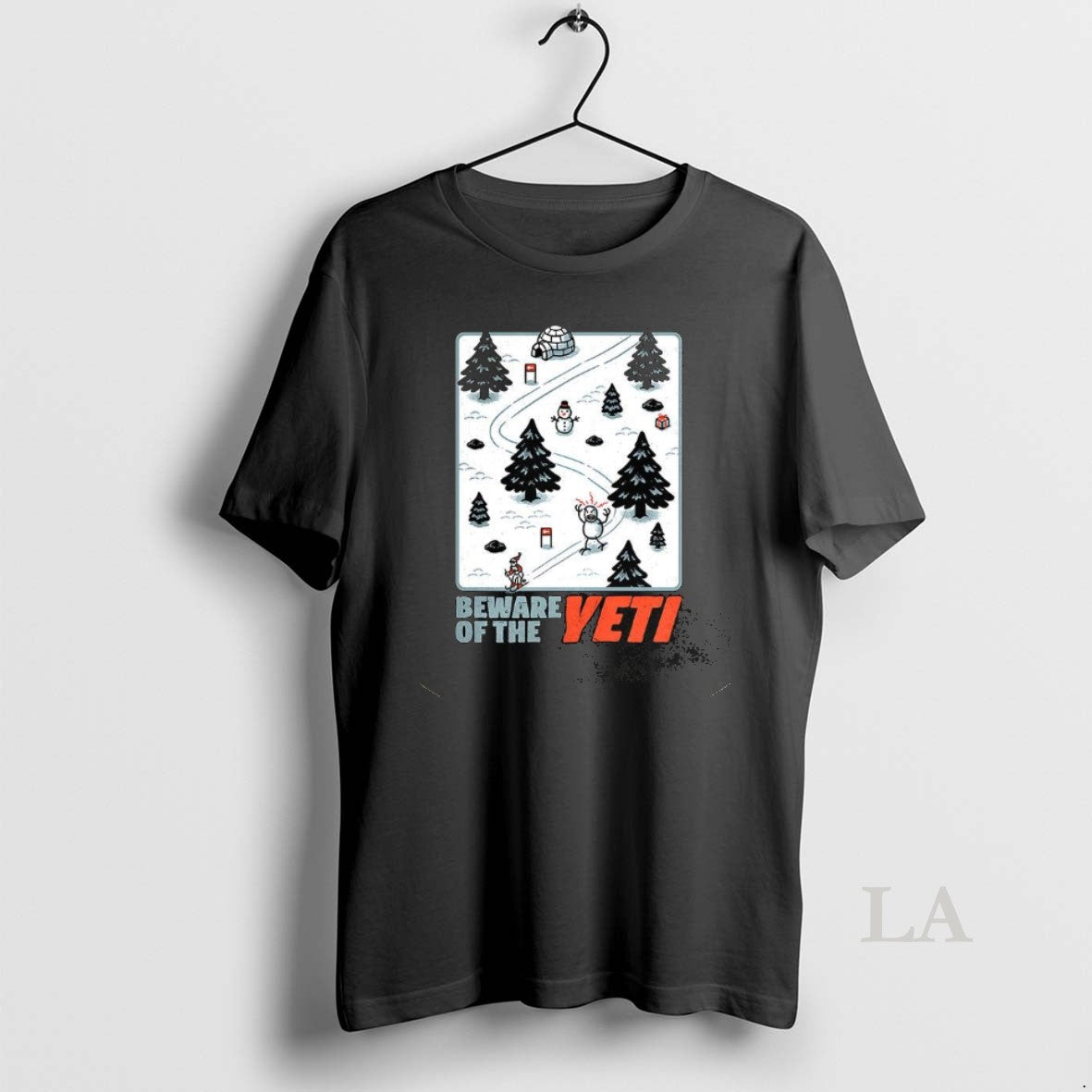 Original Winter Skiing Game Beware Of The Yeti T-Shirts, Hoodie, Sweatshirt | CoreVibeTees.com