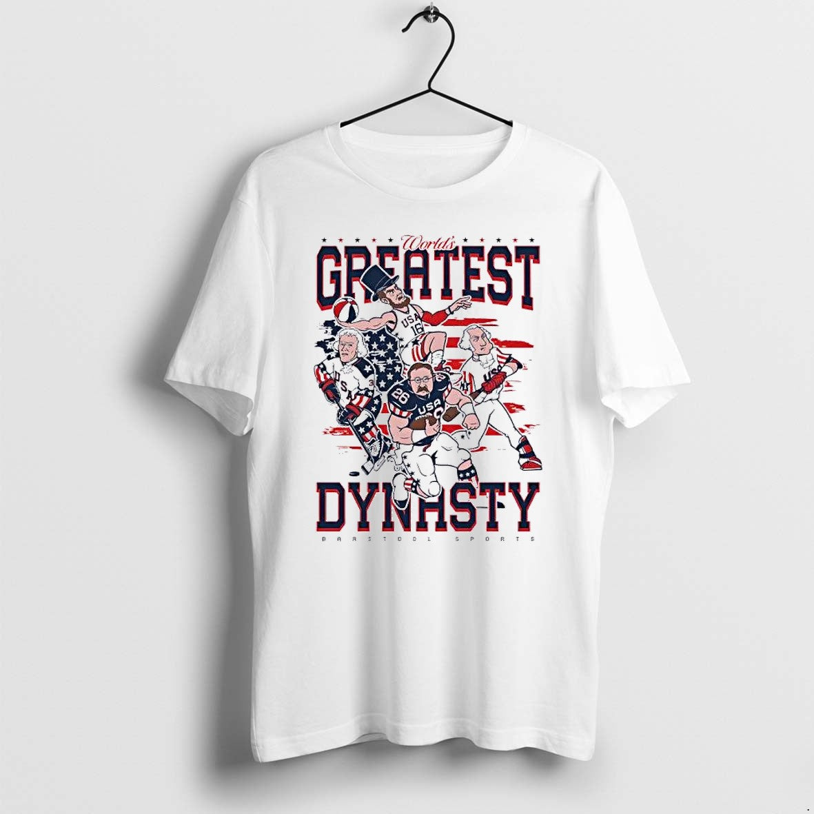 Original Worlds Greatest Dynasty Caricatures Of U S Presidents Playing Sports Tshirts