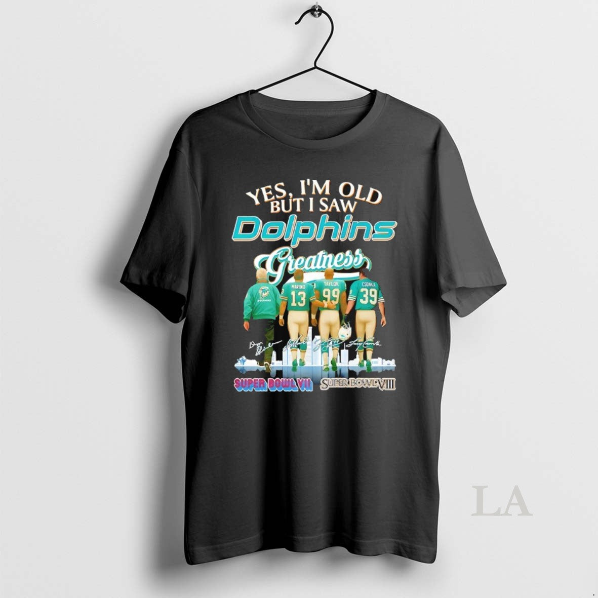 Original Yes Im Old But I Saw Miami Dolphins Greatness Signature T-Shirts, Hoodie, Sweatshirt | CoreVibeTees.com