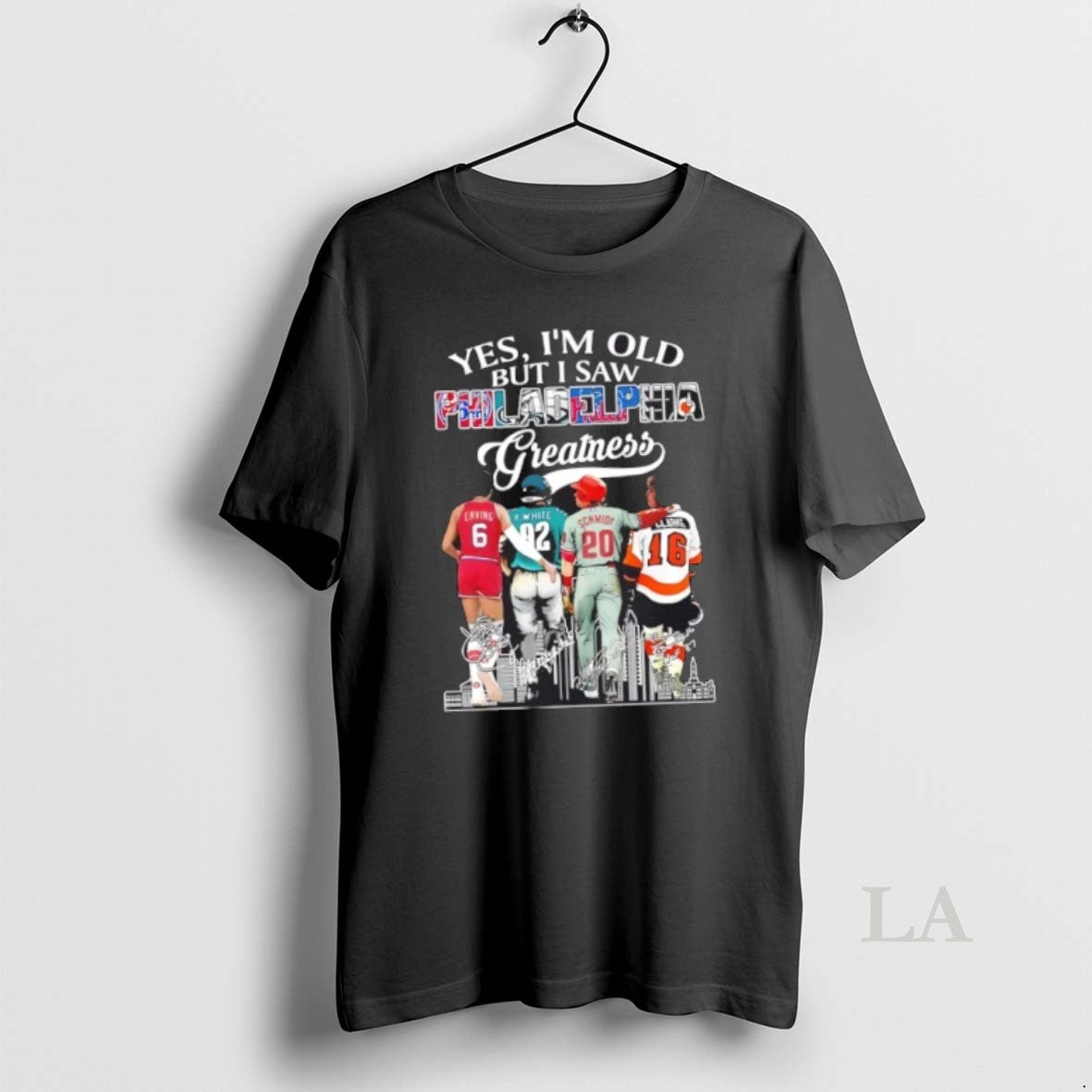 Original Yes Im Old But I Saw Philadelphia Sports Greatness Legends Skyline T-Shirts, Hoodie, Sweatshirt | CoreVibeTees.com