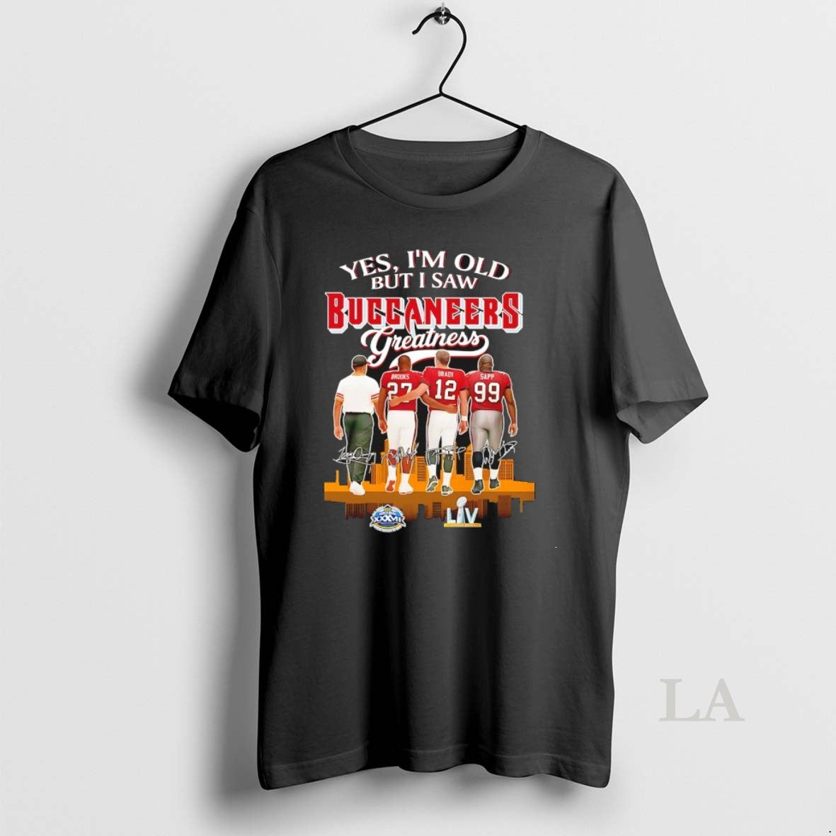 Original Yes Im Old But I Saw Tampa Bay Buccaneers Greatness Signature T-Shirts, Hoodie, Sweatshirt | CoreVibeTees.com