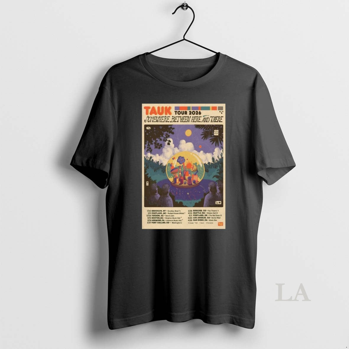 Original Tauk Somewhere Between Here And There Tour 2026 Live Concert T-Shirts, Hoodie, Sweatshirt | CoreVibeTees.com
