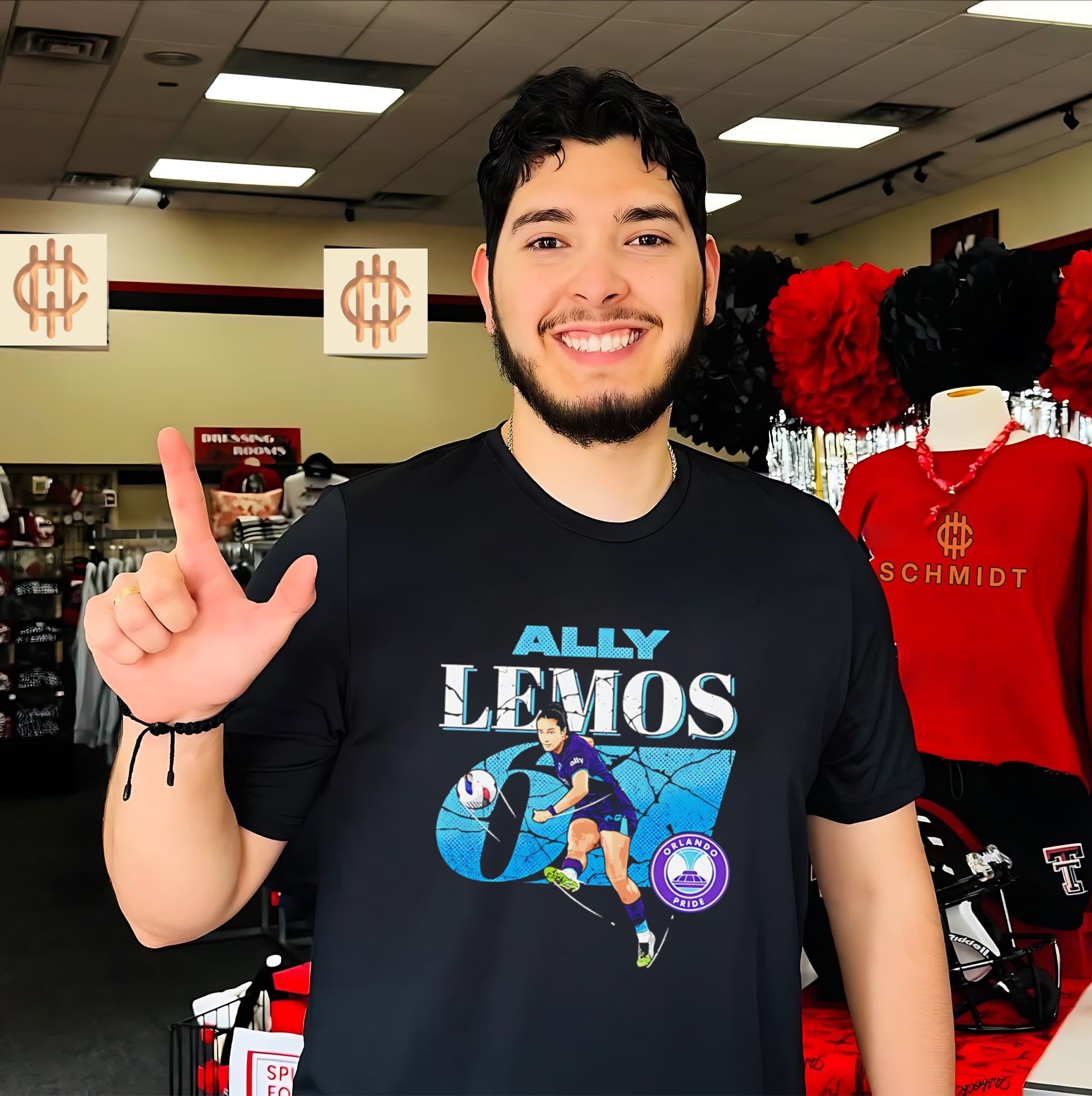 Orlando Pride Ally Lemos illustration shirt