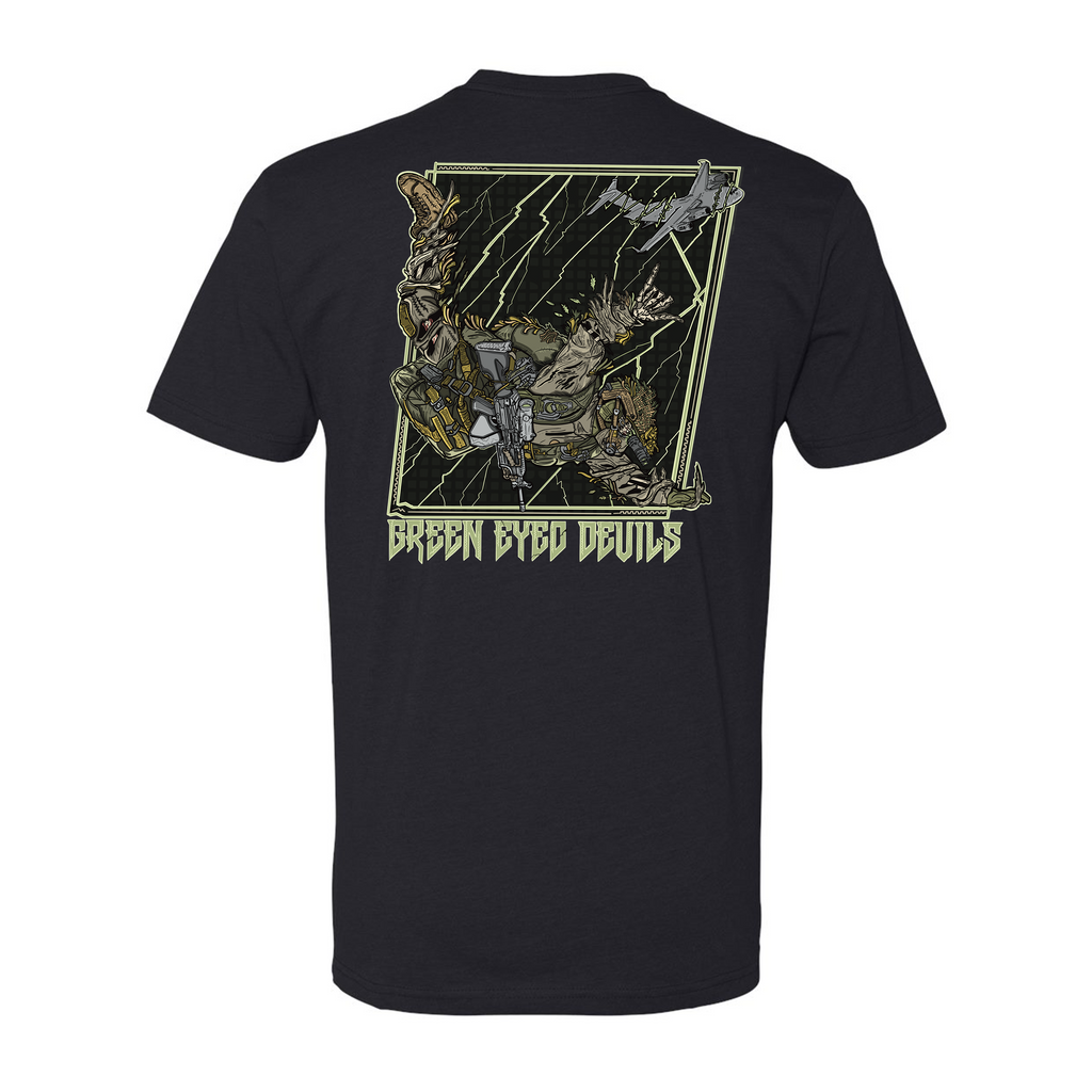 Green Eyed Devil Tee Hoodie, Sweatshirt | CoreVibeTees.com (Image 1)