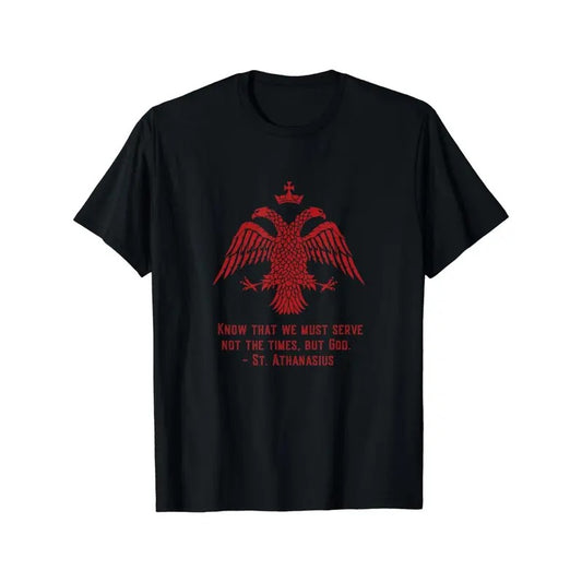 Outdoor men's clothing, Red Eagle Men's Summer T-shirt, everyday wear, high quality, round neck Made in USA