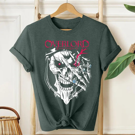 Overlord Ainz Ooal Gown Anime Tee, Overlord Demon King Skeleton Anime T-Shirt Sweatshirt, Hoodie, Comfort Colors