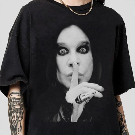 Ozzy Osbourne T-shirt Short Sleeve Cotton Unisex For Men Women, For Fans Casual Streetswear