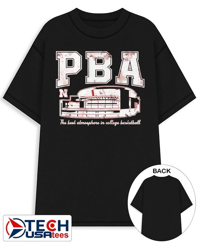 PBA Nebraska Cornhuskers the best atmosphere in college basketball shirt