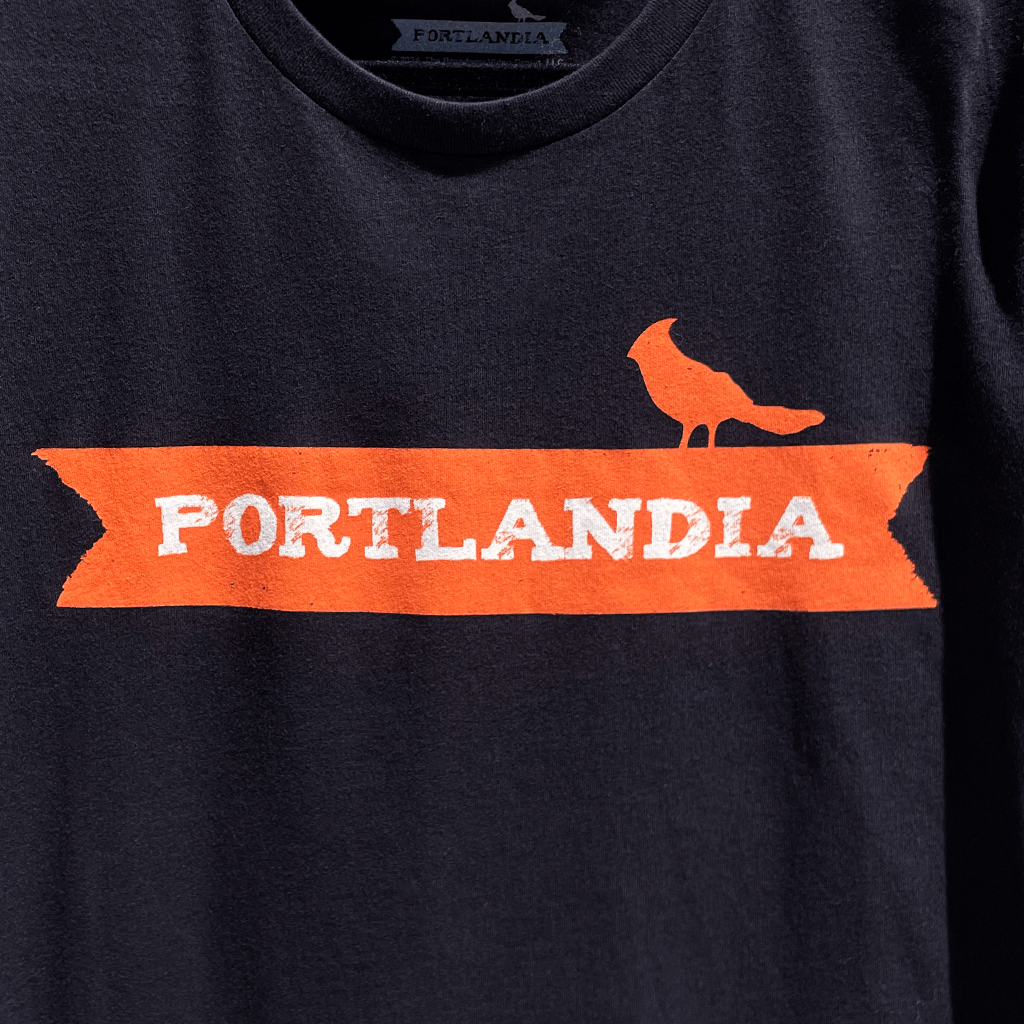 Portlandia Logo Black T-Shirt Hoodie, Sweatshirt | CoreVibeTees.com (Image 2)
