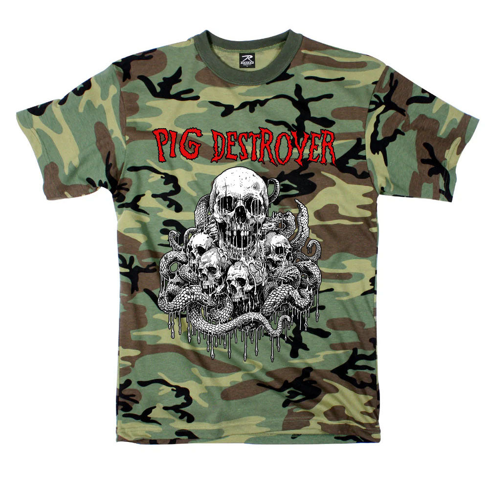 Pig Destroyer - Camo Skulls t-shirt Hoodie, Sweatshirt | CoreVibeTees.com