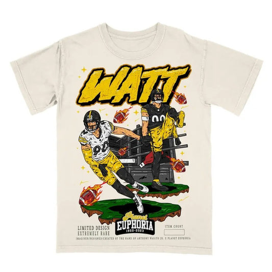 PE TJ Watt Planet Euphoria Shirt, Vintage 90s Unisex Tee Various Sizes and Colors, shirt trend