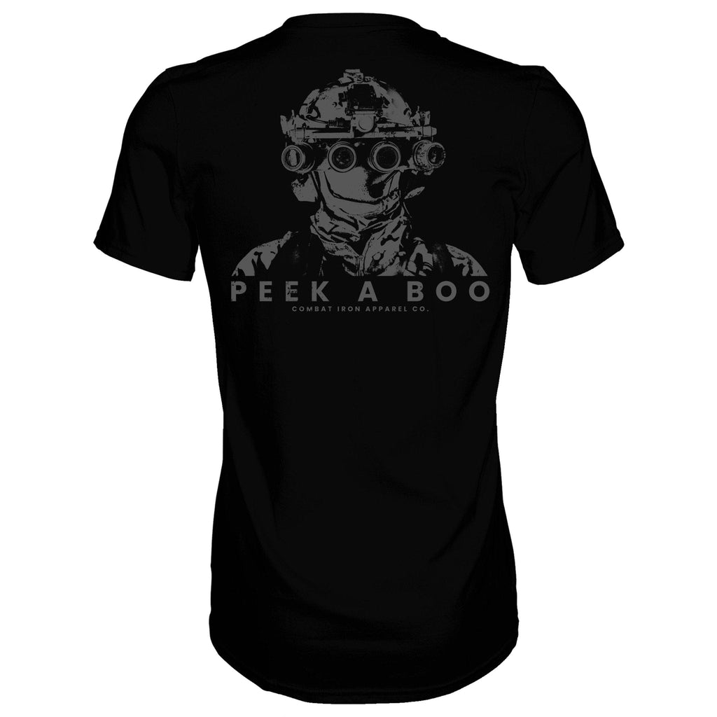PEEK A BOO OPERATOR SKULL Men's T-Shirt Hoodie, Sweatshirt | CoreVibeTees.com (Image 1)