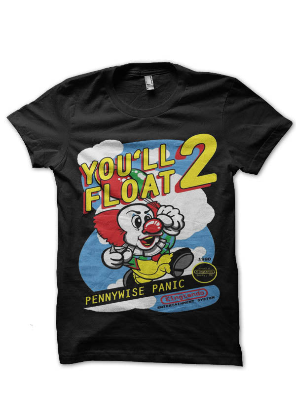 Pennywise Panic Black Half Sleeve T-Shirt Hoodie, Sweatshirt | CoreVibeTees.com