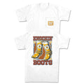 Knockin' Boots Pocket Tee Hoodie, Sweatshirt | CoreVibeTees.com (Image 1)