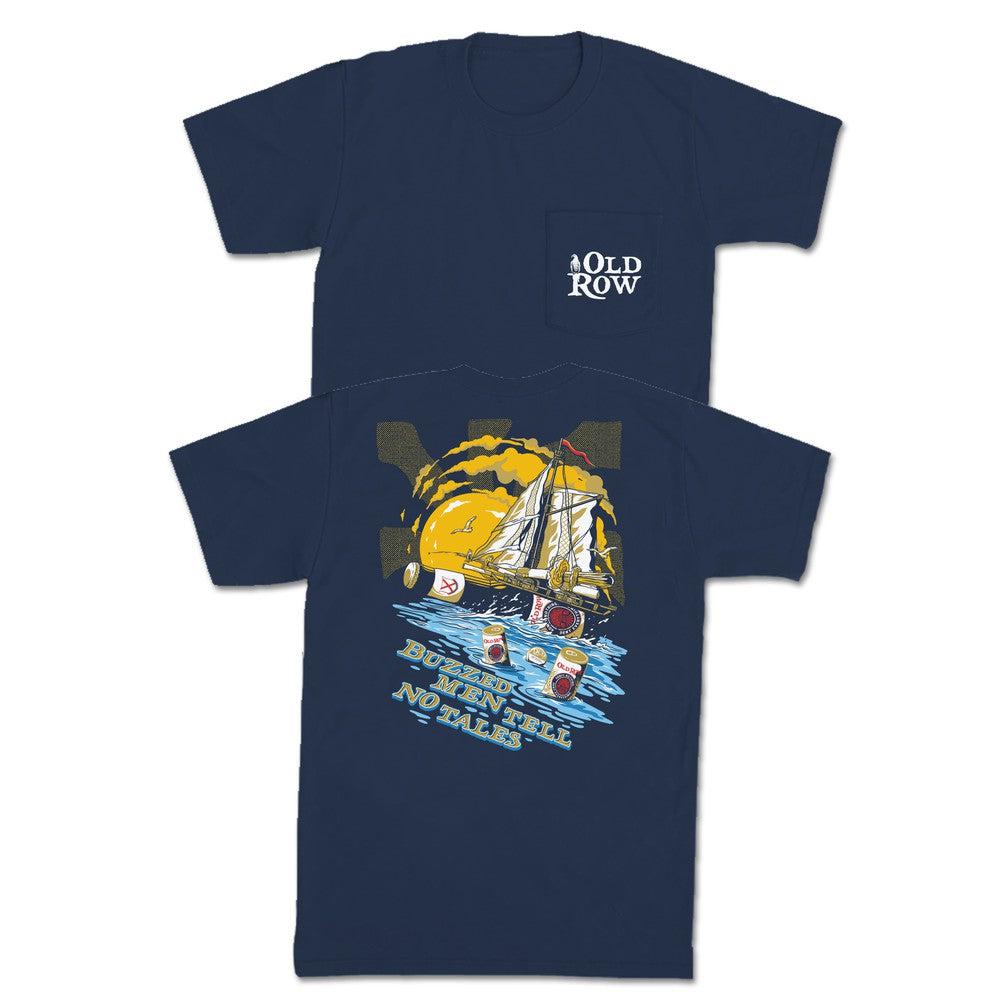 The Buzzed Pirate Pocket Tee Hoodie, Sweatshirt | CoreVibeTees.com (Image 1)