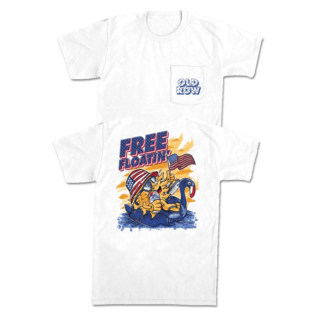 Free Floatin Pocket Tee Hoodie, Sweatshirt | CoreVibeTees.com (Image 1)