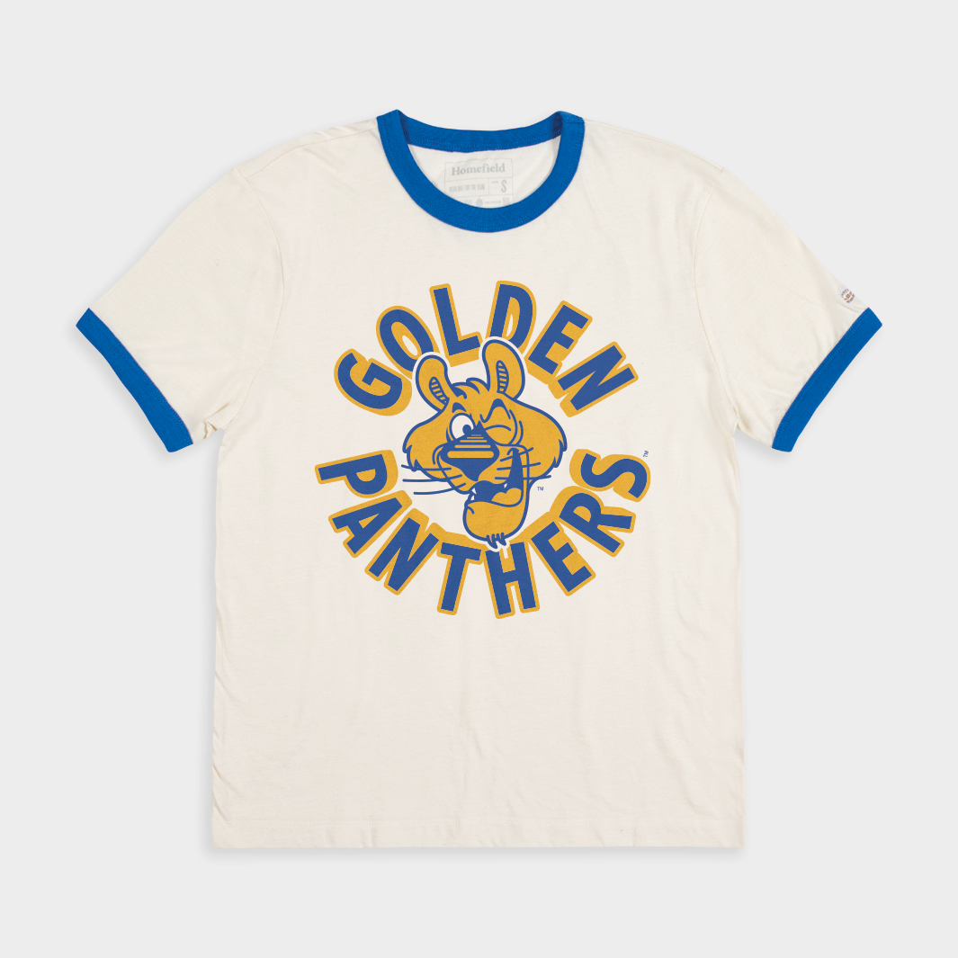 Pitt Vintage Golden Panthers Winking ROC Ringer Tee Style001 Hoodie, Sweatshirt | CoreVibeTees.com (Image 1)