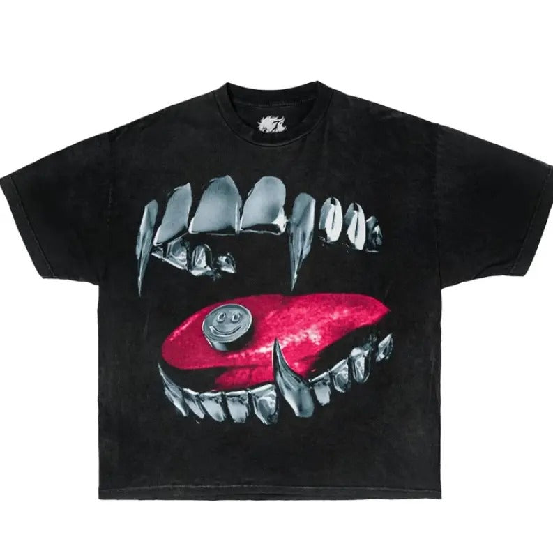 PLATINUM FANG TEE Garment-Dyed T Shirt