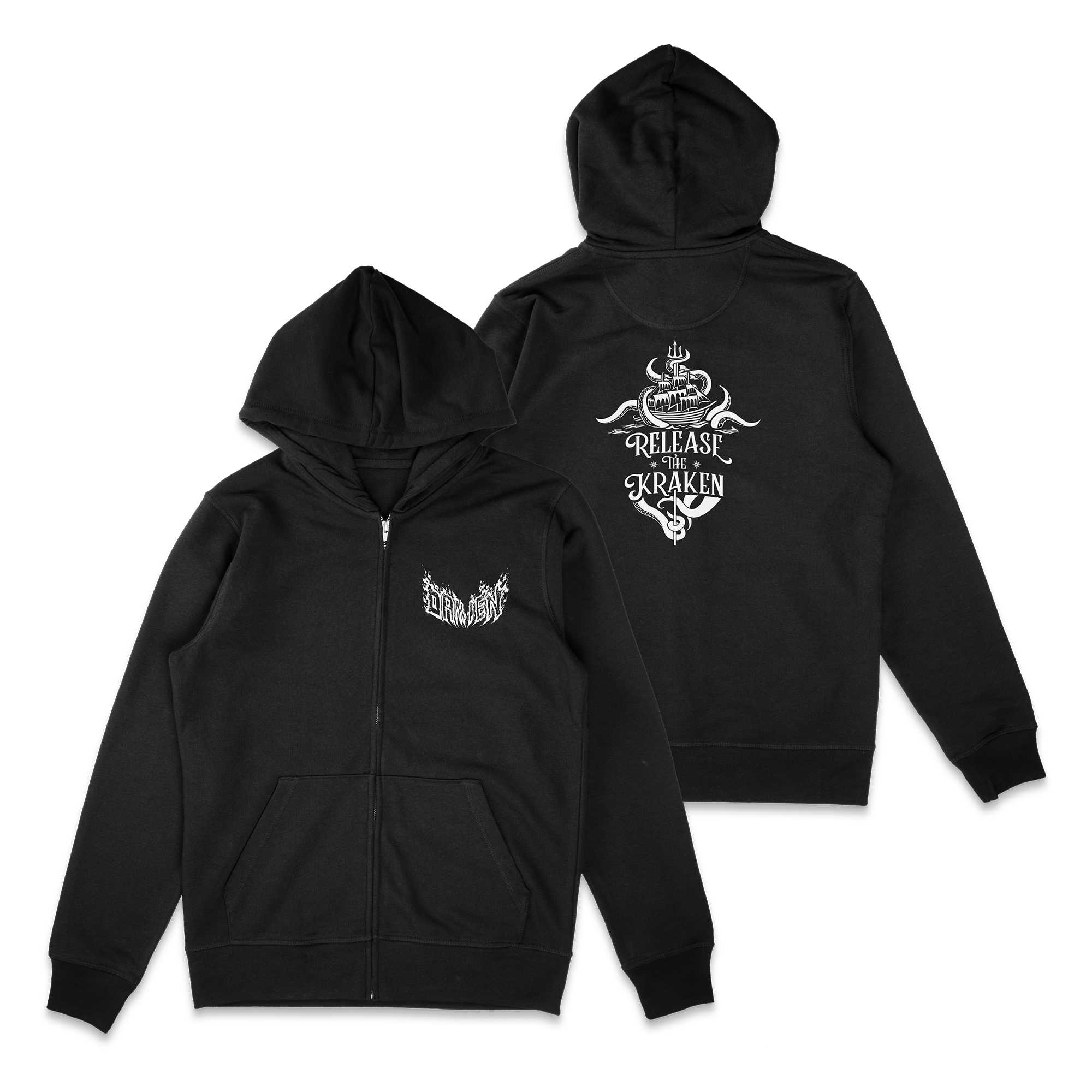 Damien - Release the Kraken Zip-Up Hoodie T-Shirts, Sweatshirt | CoreVibeTees.com (Image 1)
