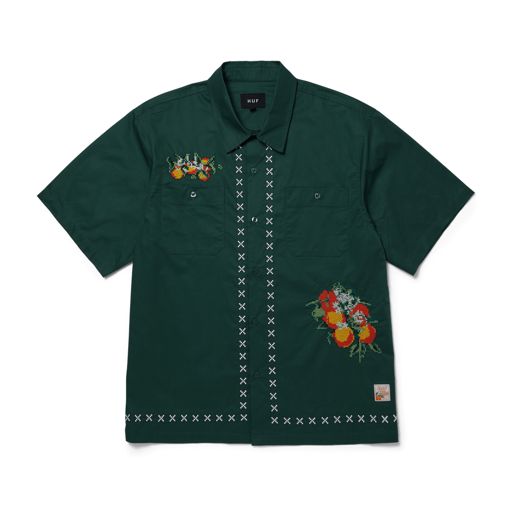 HUF x Midnight Organic Pomona Work Shirt Hoodie, Sweatshirt | CoreVibeTees.com (Image 1)