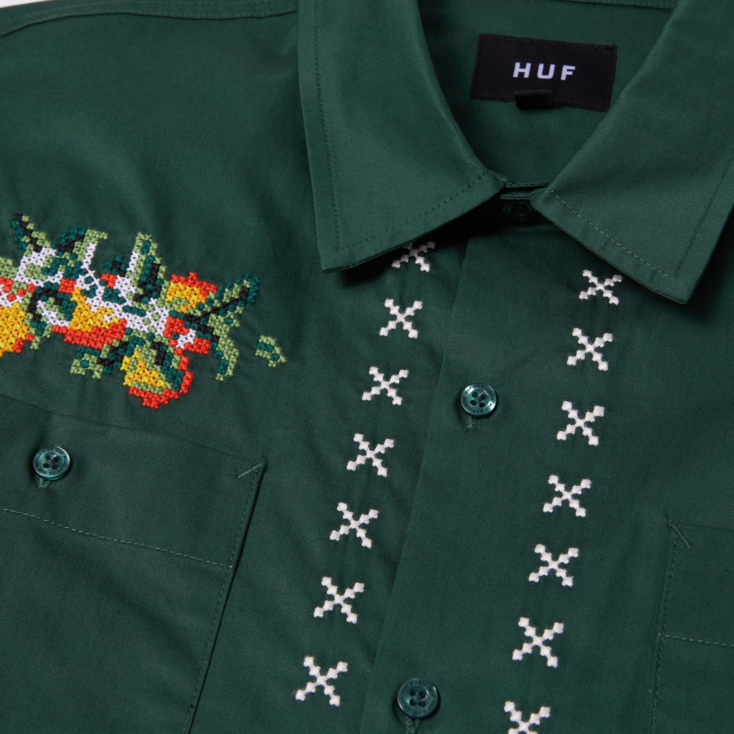 HUF x Midnight Organic Pomona Work Shirt Hoodie, Sweatshirt | CoreVibeTees.com (Image 3)
