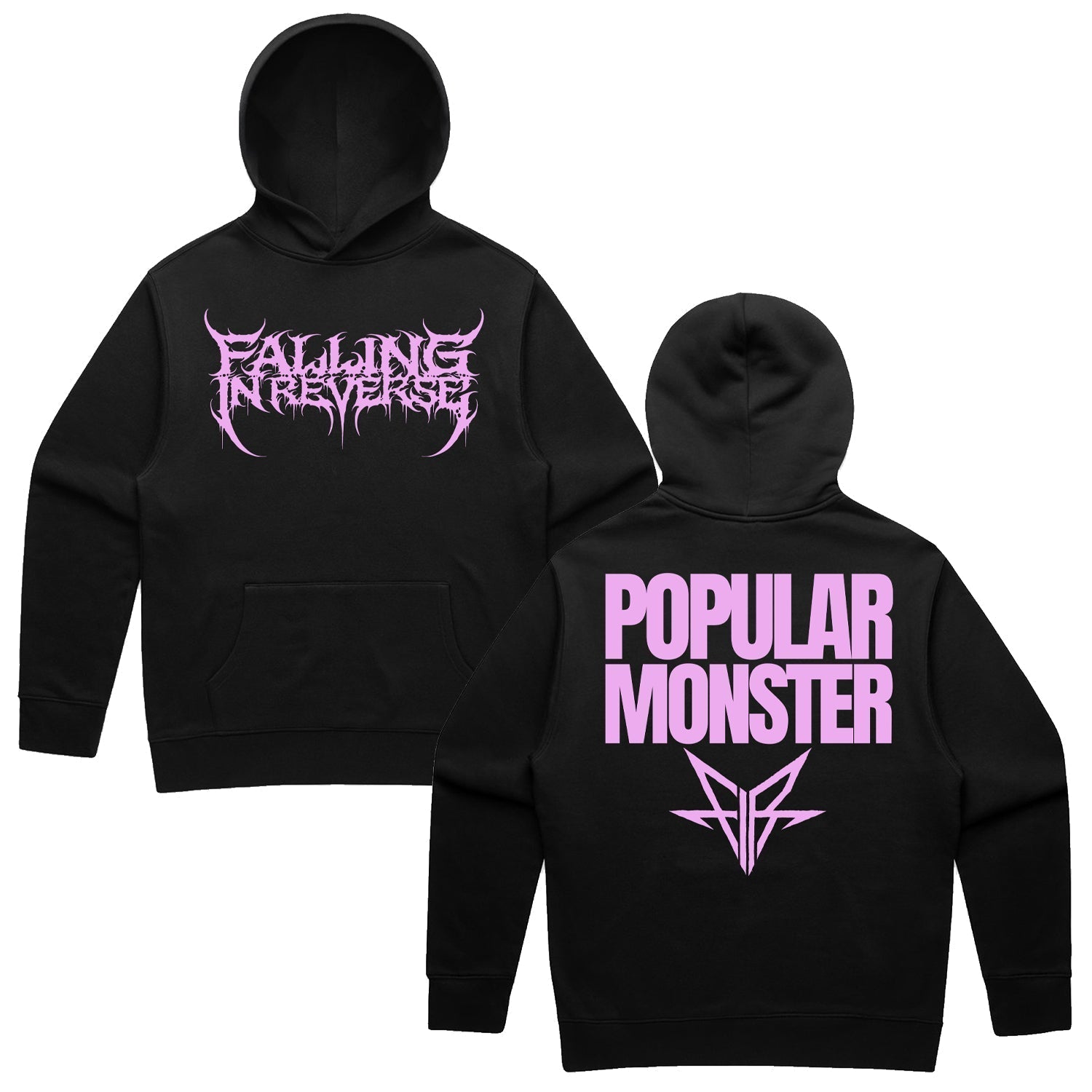 Popular Monster Text Hoodie (Black) T-Shirts, Sweatshirt | CoreVibeTees.com (Image 1)