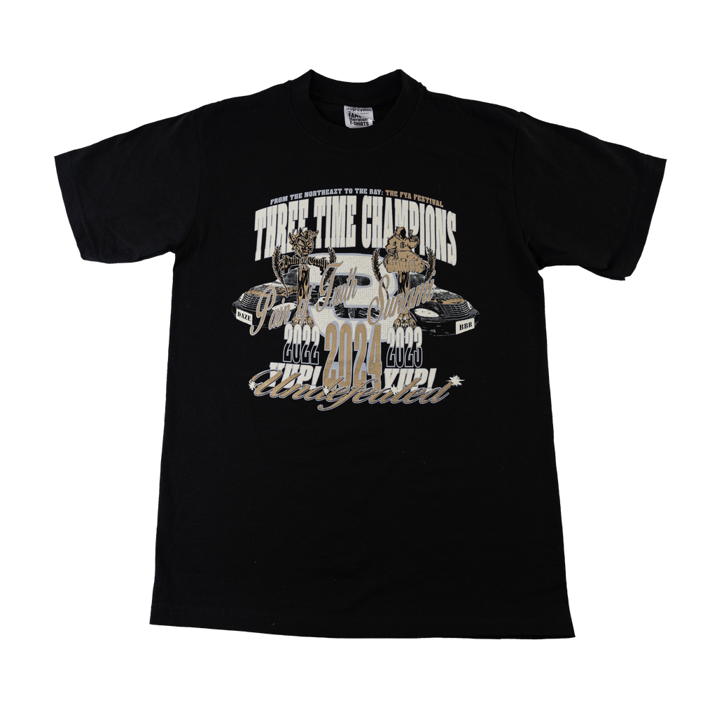 Pain Of Truth - Three Time Champions Black T-Shirt Hoodie, Sweatshirt | CoreVibeTees.com (Image 1)