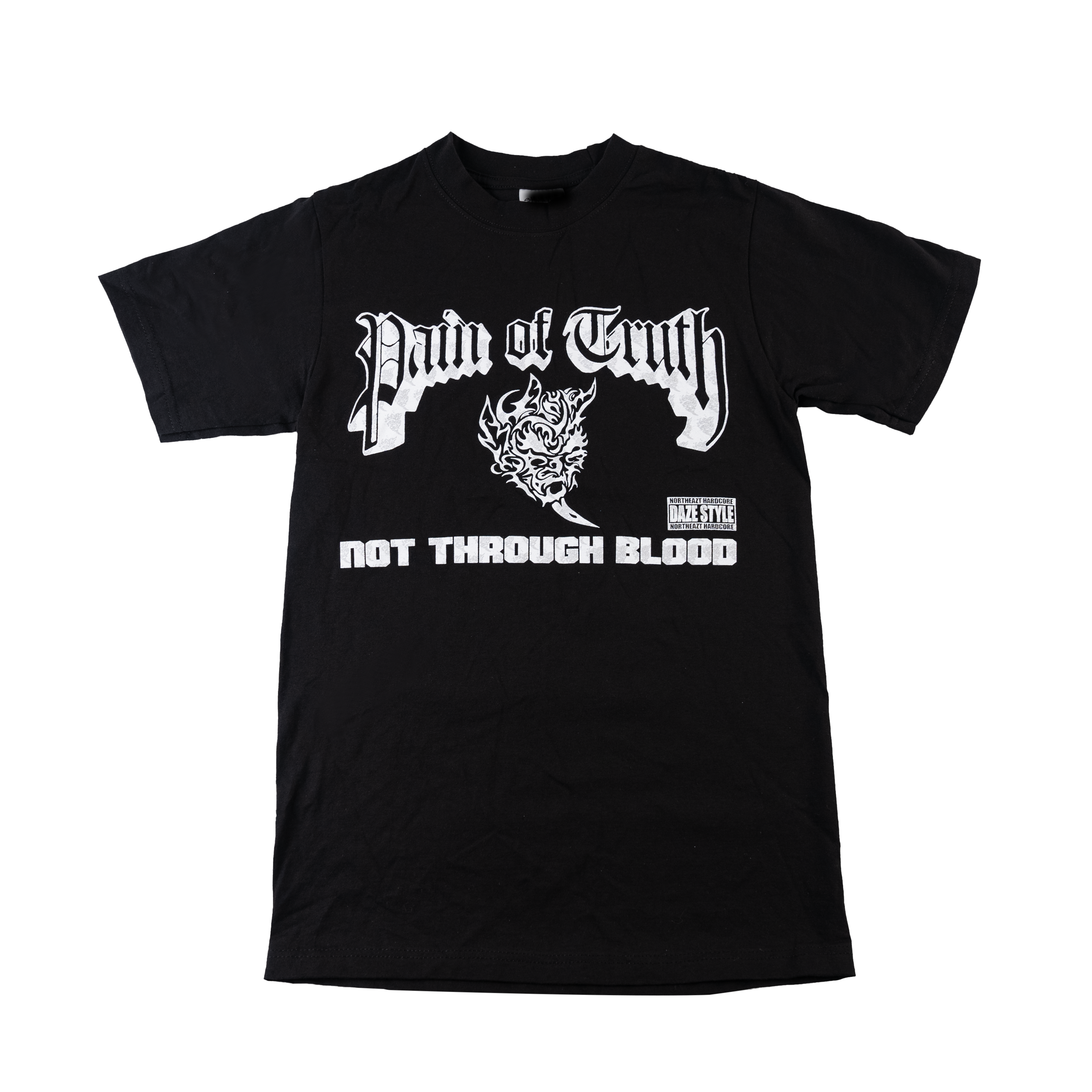 Pain Of Truth - Not Through Blood Black T-Shirt Hoodie, Sweatshirt | CoreVibeTees.com (Image 1)