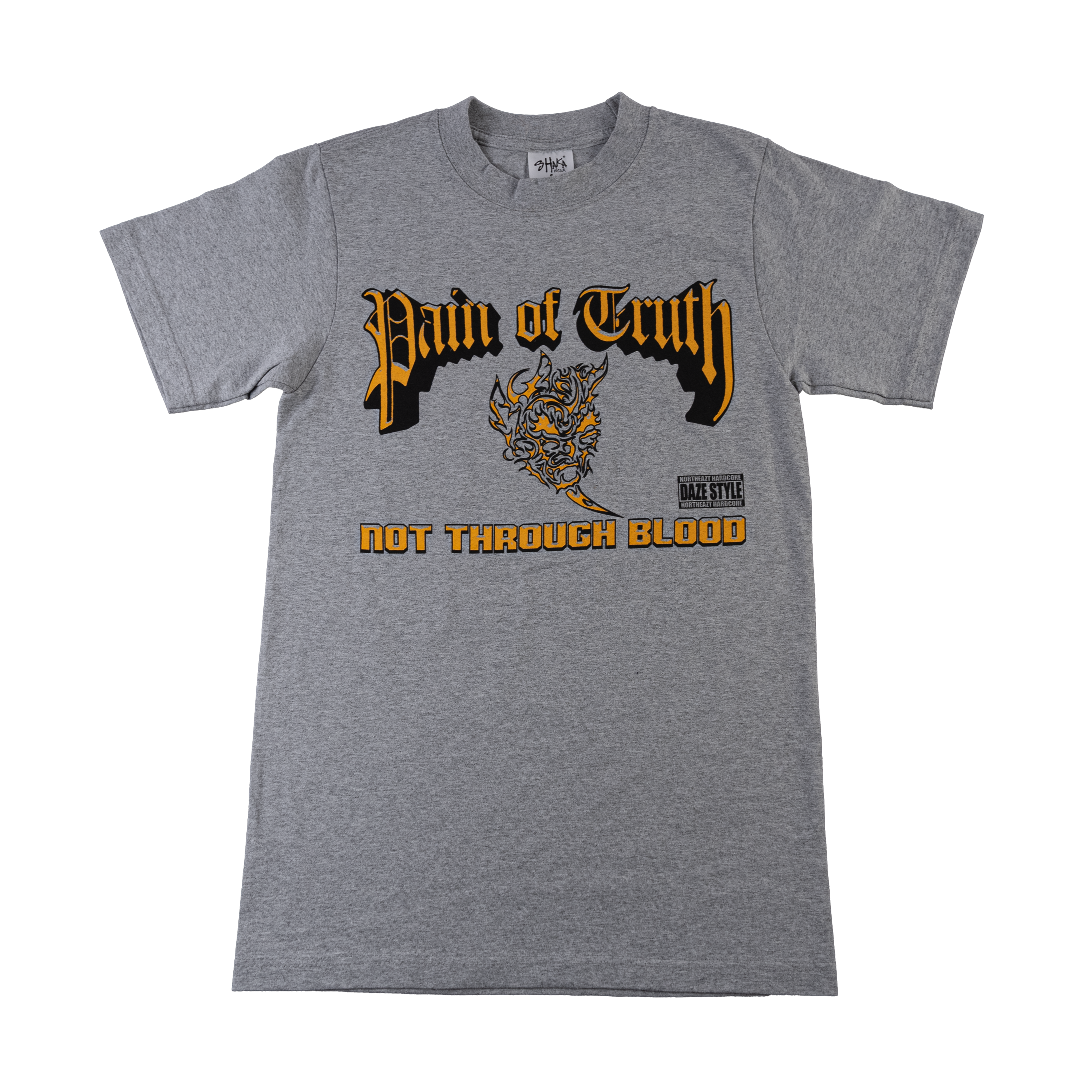 Pain Of Truth - Not Through Blood Grey T-Shirt Hoodie, Sweatshirt | CoreVibeTees.com (Image 1)