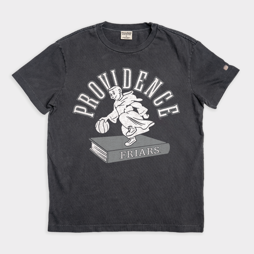 Providence Dribbling Friar Hoops Vintage Heavyweight Tee Style001 Hoodie, Sweatshirt | CoreVibeTees.com (Image 1)