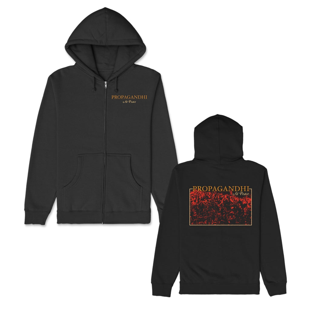 At Peace Album Zip-up Hoodie (Black) T-Shirts, Sweatshirt | CoreVibeTees.com