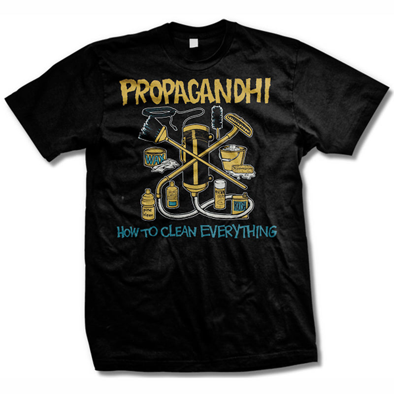 How To Clean Everything Tee (Black) Hoodie, Sweatshirt | CoreVibeTees.com (Image 1)