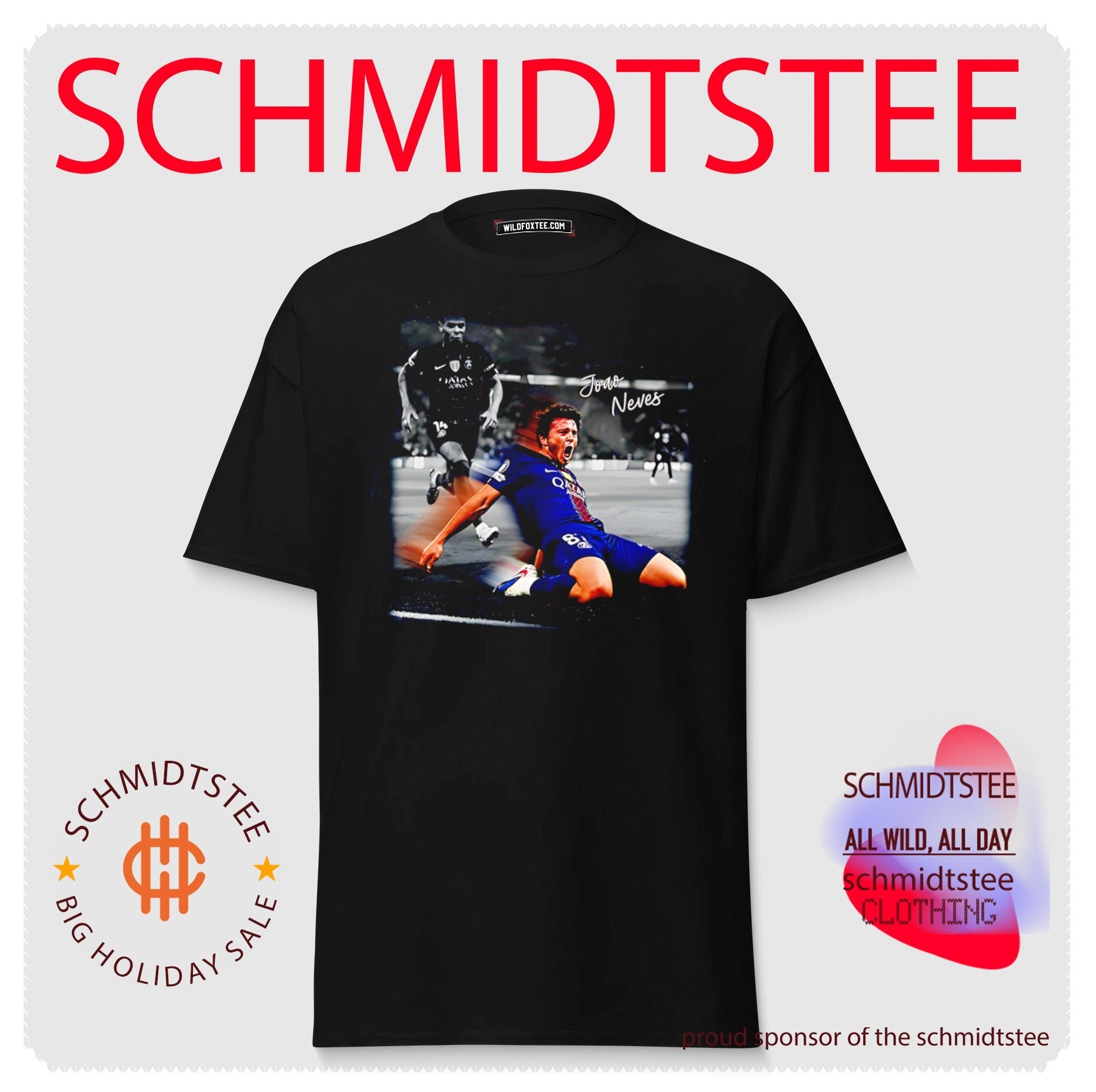 PSG Joao Neves knee slide moment shirt