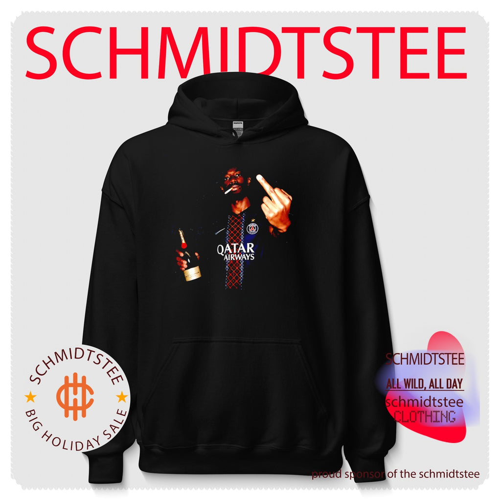 PSG Ousmane Dembele holding beer Middle finger shirt